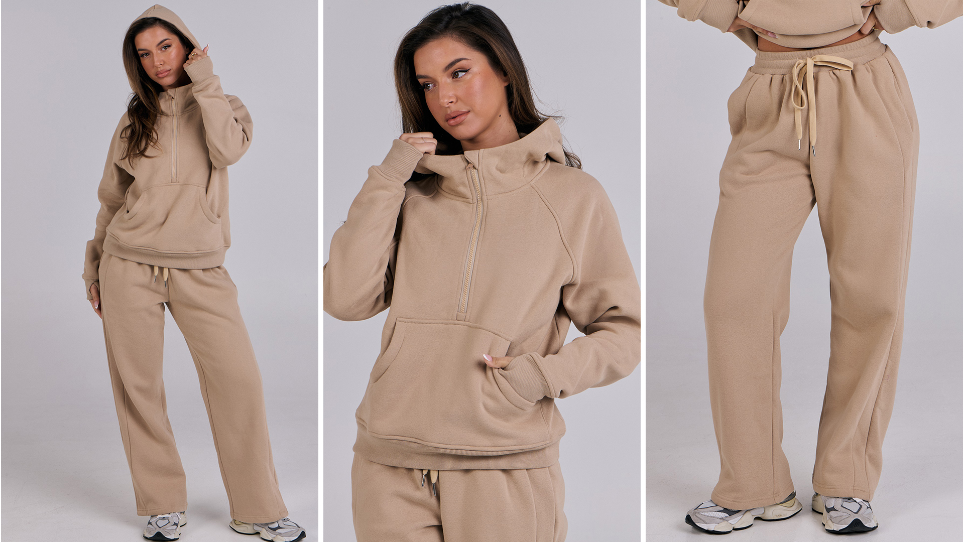 Amazon.com: ANRABESS Women's 2 Piece Outfits Sweatsuit Half Zip